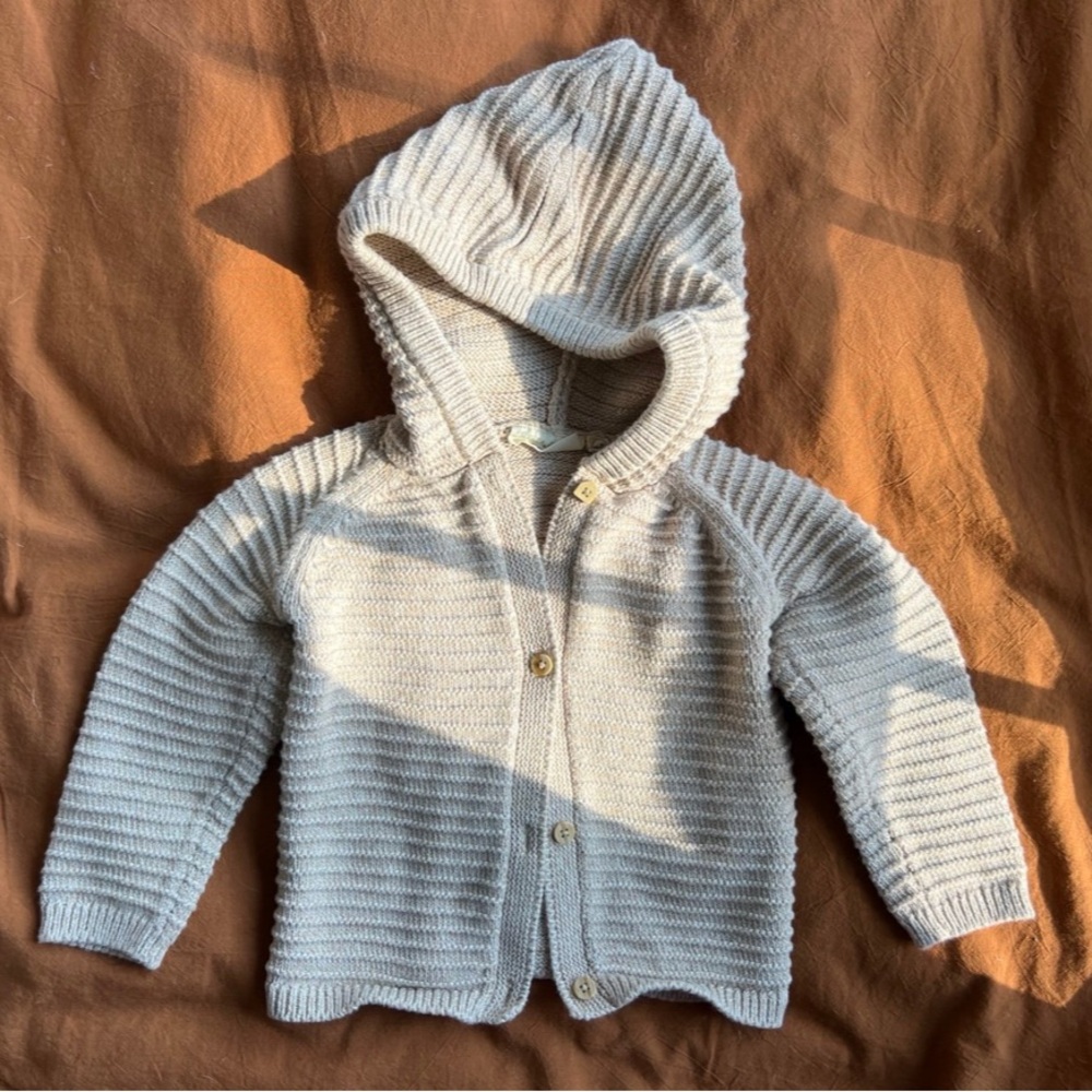 Cozy Knit Hooded Cardigan